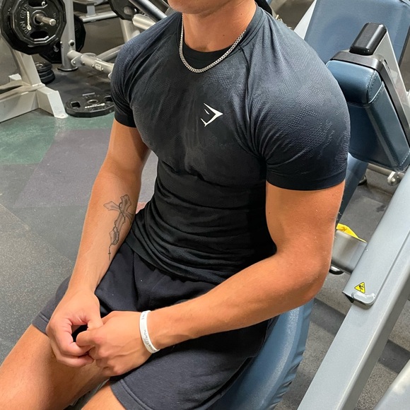 GYMSHARK MEN CAMO BLACK WORKOUT GYM BODYBUILDING BODYBUILDER T SHIRT ATHLETE GUY - Picture 12 of 16